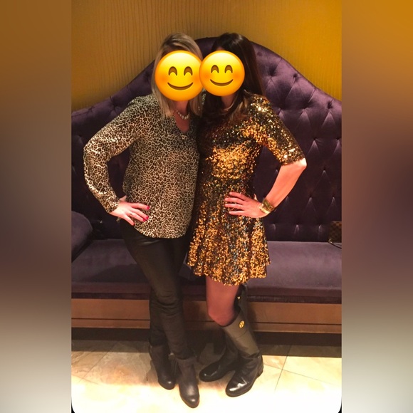 French Connection Sequin Fit & Flare Dress - Picture 5 of 5